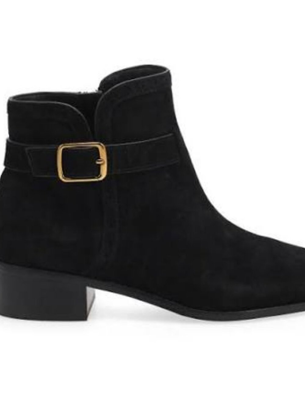 Cole Haan  Norella Black Suede Strap Ankle Boot  Women Size 11  NEW